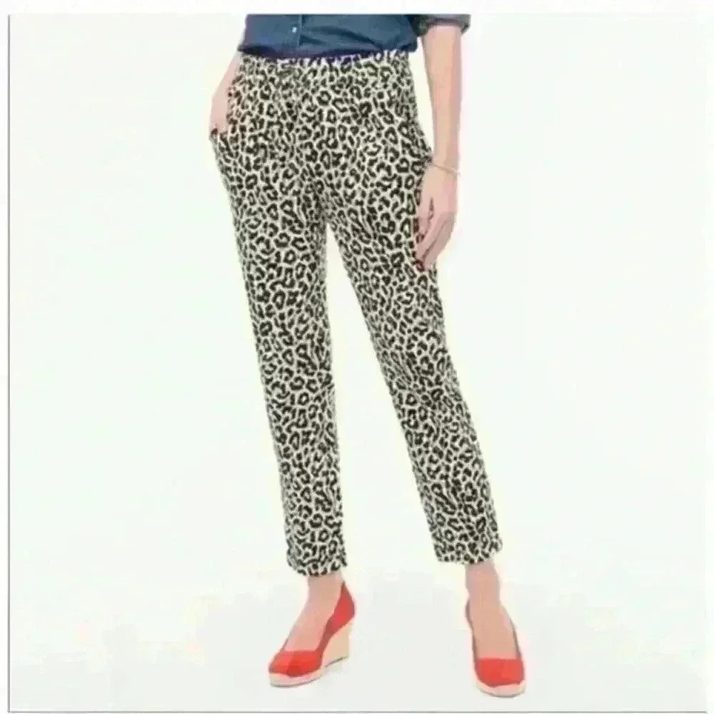 J. Crew Factory Leopard Print Pants
